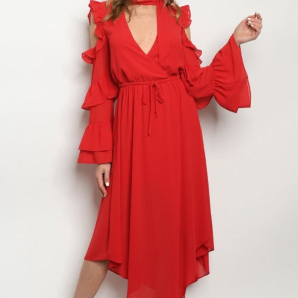Crimson Red Dress
